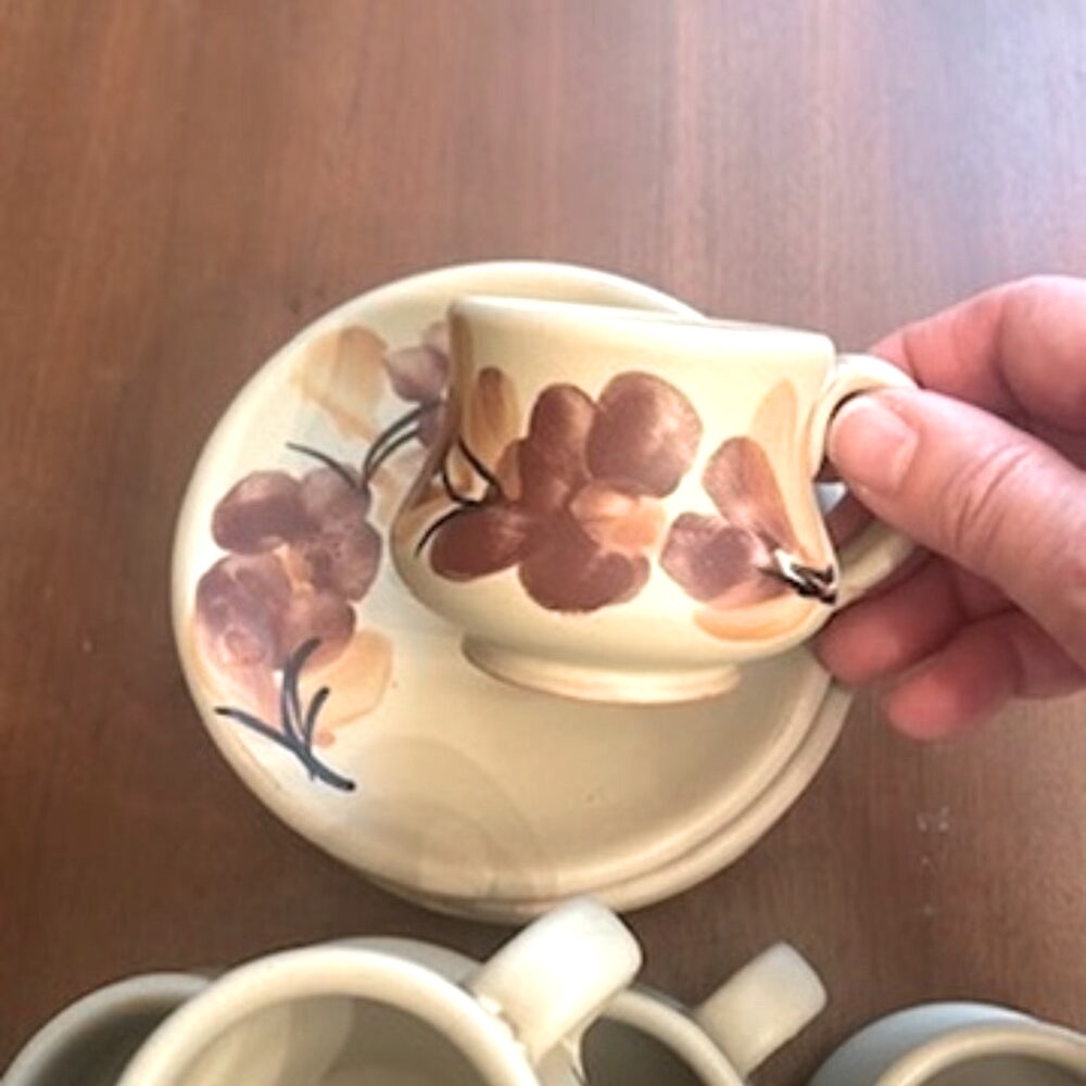 Set 6 cups/saucers for espresso